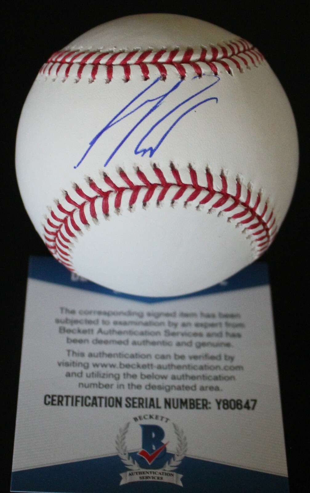 Seth Beer Arizona Diamondbacks Signed Major League Baseball w/Beckett COA Y80647 Collectible Memorabilia