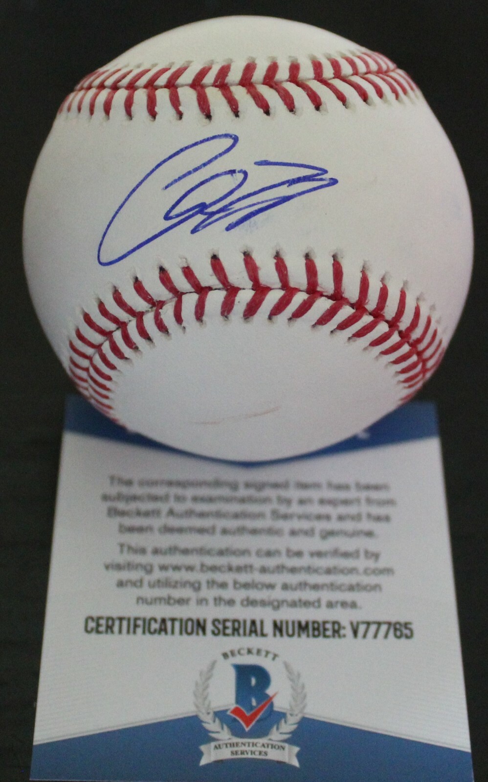 Chris Shaw Signed Official Major League Baseball SF Giants w/Beckett COA V77765 Collectible Memorabilia