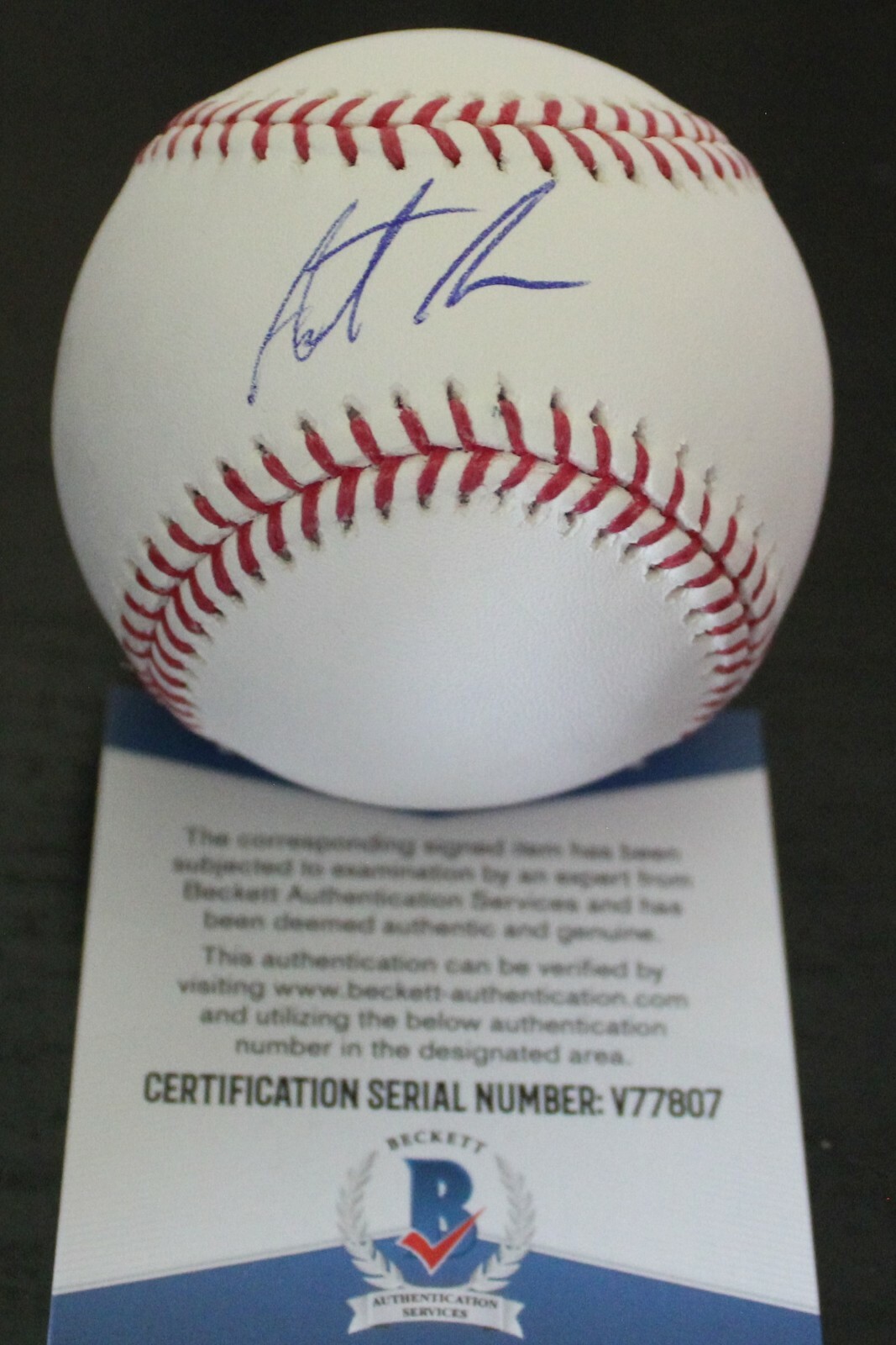 Austin Allen San Diego Padres Signed Major League Baseball W/Beckett COA V77807 Collectible Memorabilia