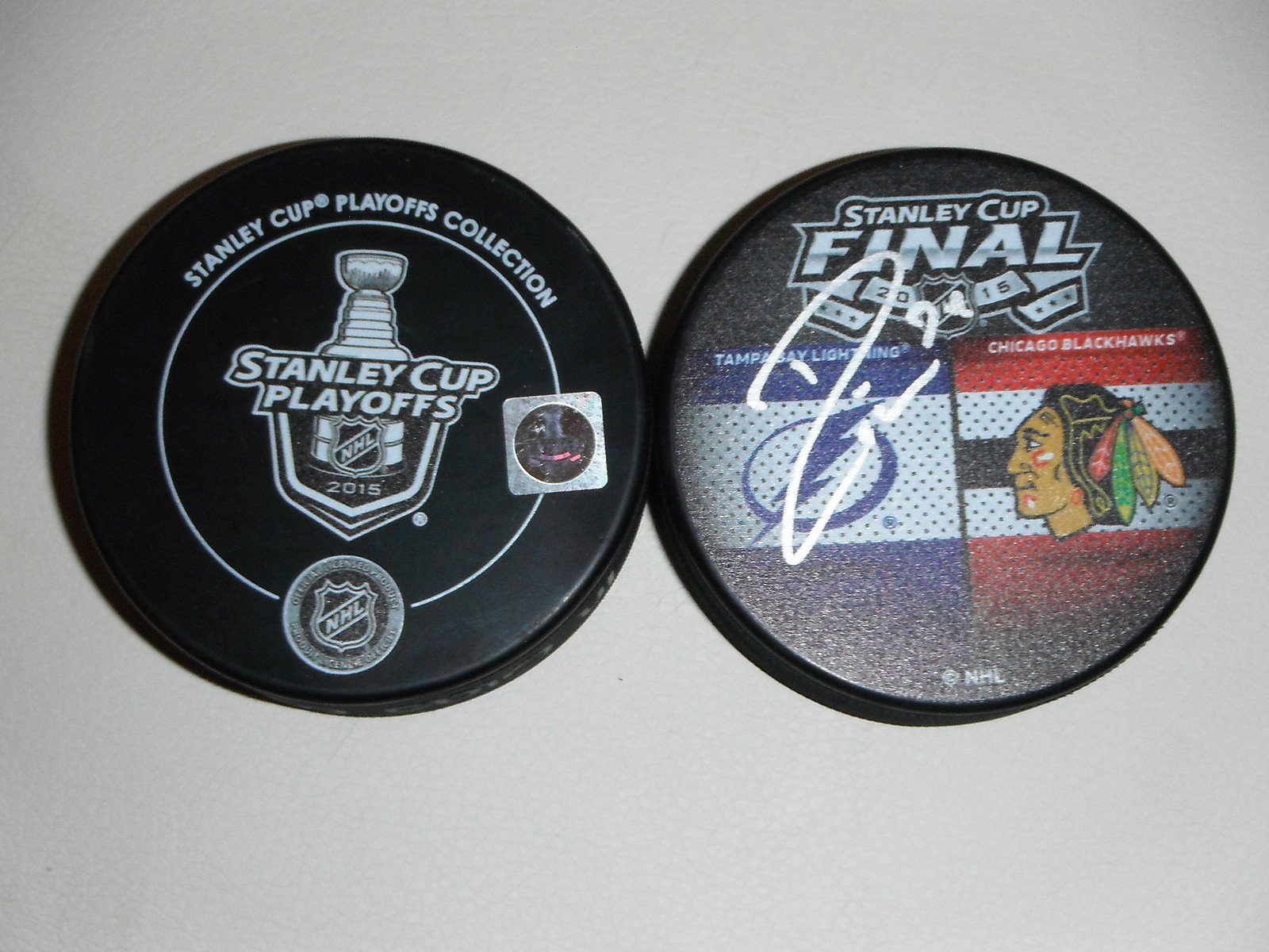 TAMPA BAY LIGHTNING RYAN CALLAHAN SIGNED 2015 STANLEY CUP PUCK CC Collectible Memorabilia