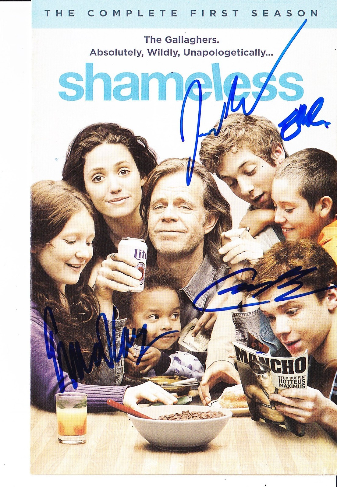SHAMELESS CAST SIGNED SEASON ONE DVD INSERT Collectible Memorabilia