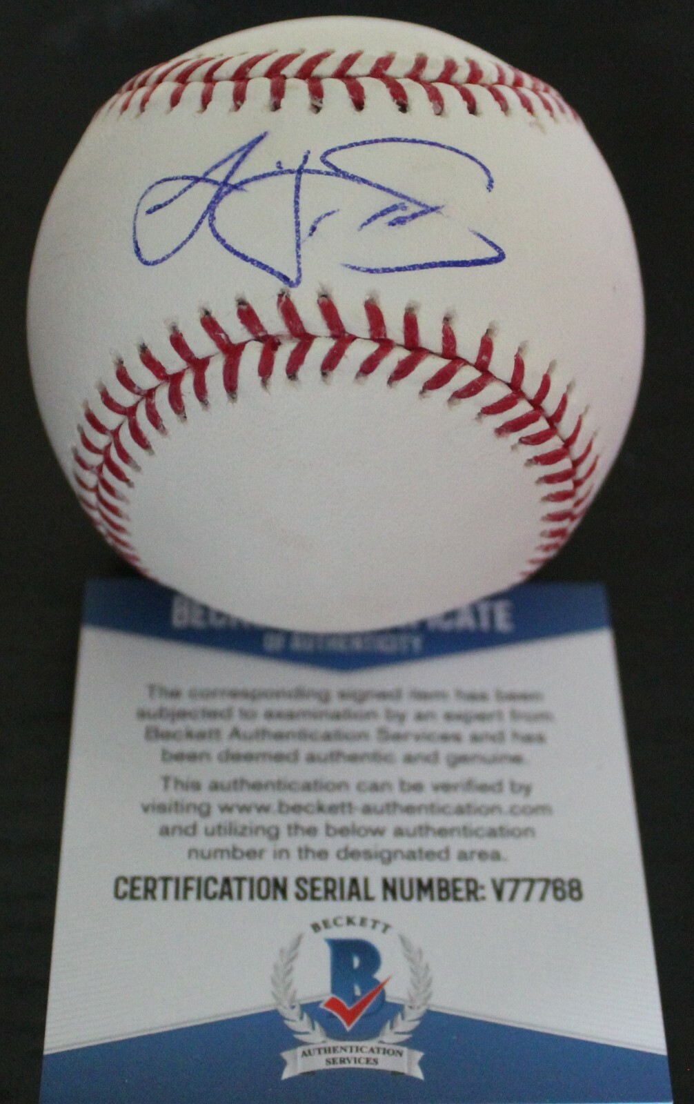 Logan Shore Signed Major League Baseball w/Beckett COA Oakland A's V77768 Collectible Memorabilia