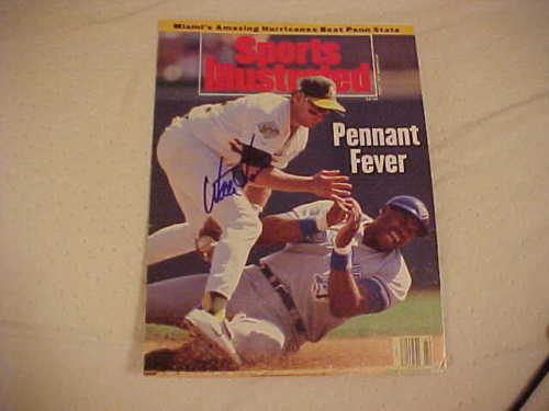 OAKLAND A'S WALT WEISS SIGNED SPORTS ILLUSTRATED Collectible Memorabilia