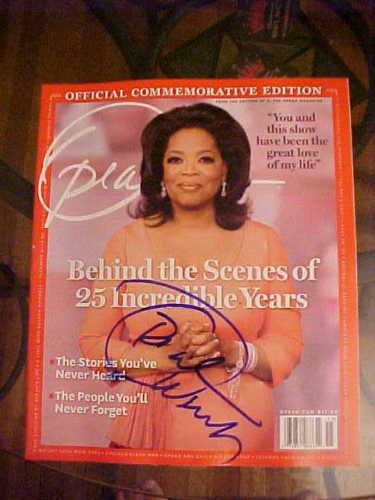 OPRAH WINFREY SIGNED COMMERATIVE OPRAH MAGAZINE Collectible Memorabilia