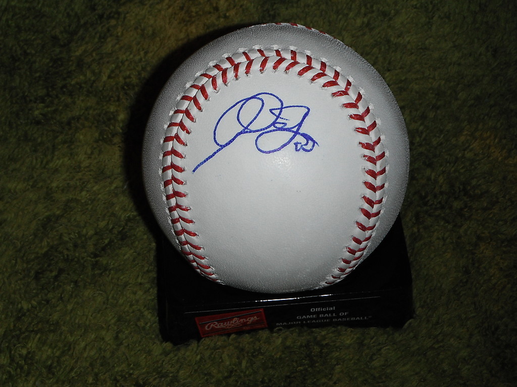 BALTIMORE ORIOLES ADAM JONES SIGNED OML BASEBALL Collectible Memorabilia