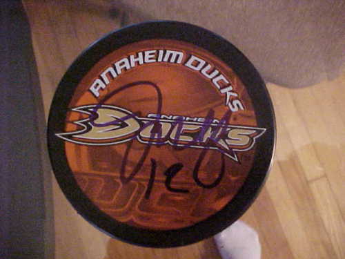 ANAHEIM DUCKS JOSH GREEN SIGNED PUCK Collectible Memorabilia