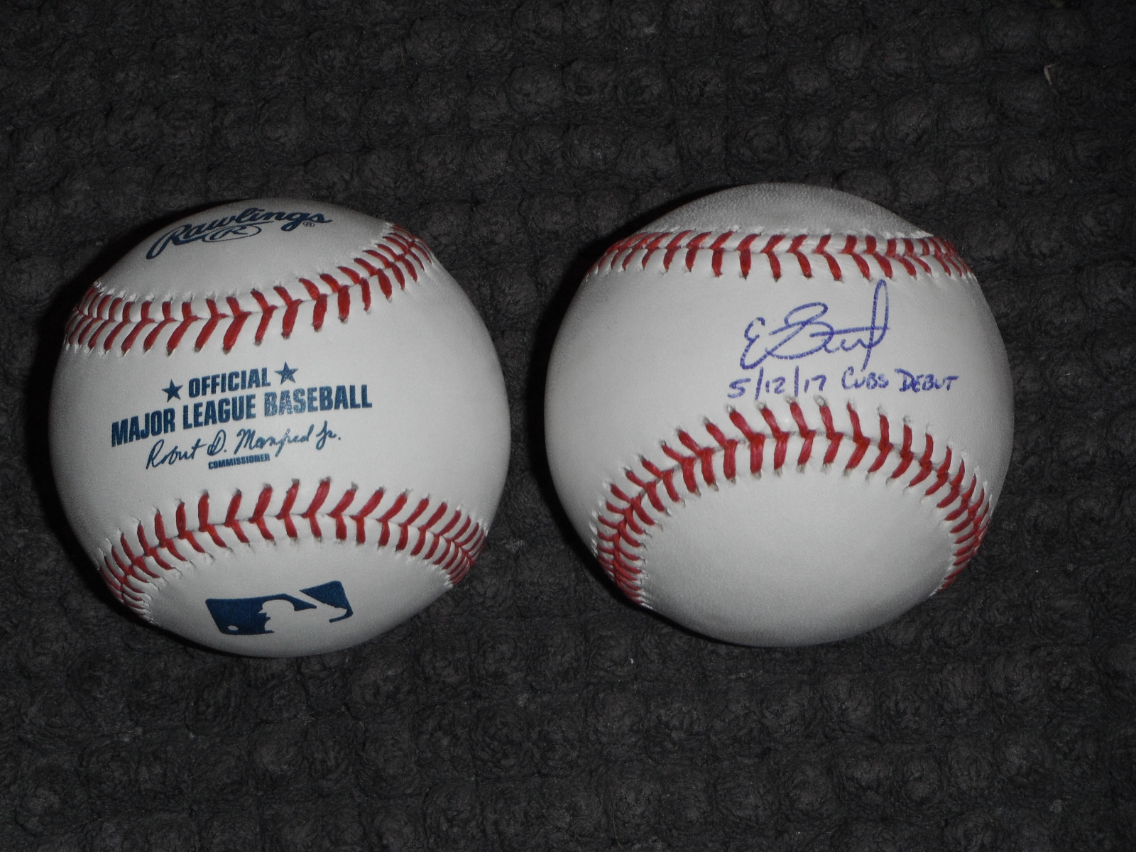 CHICAGO CUBS EDDIE BUTLER SIGNED ROML BASEBALL 5/12/17 CUBS DEBUT DATE Collectible Memorabilia