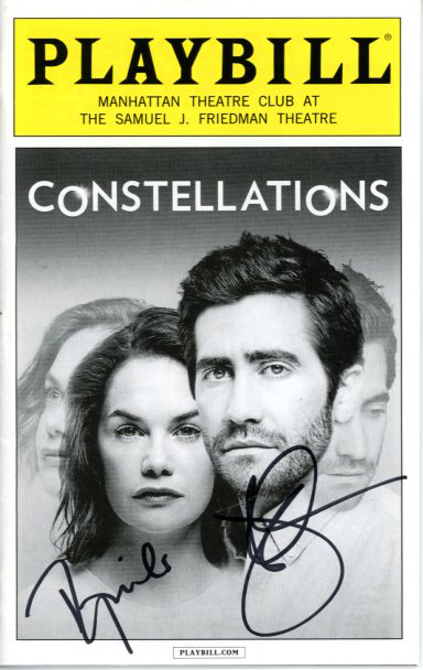 JAKE GYLLENHAAL and RUTH WILSON signed autographed CONSTELLATIONS playbill Collectible Memorabilia