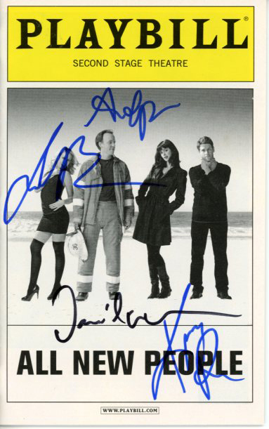 KRYSTEN RITTER ANNA CAMP JUSTIN BARTHA DAVID WILSON BARNES signed playbill Collectible Memorabilia