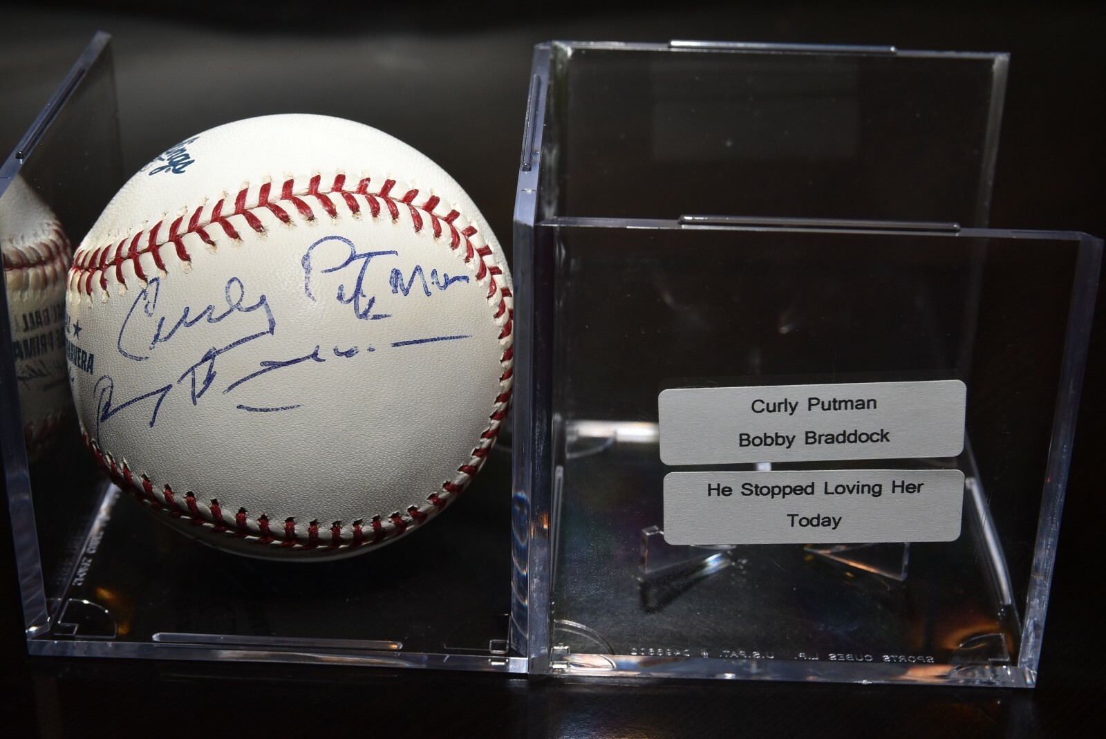 CURLY PUTNAM and BOBBY BRADDOCK signed autographed RAWLINGS baseball RARE!!! Collectible Memorabilia