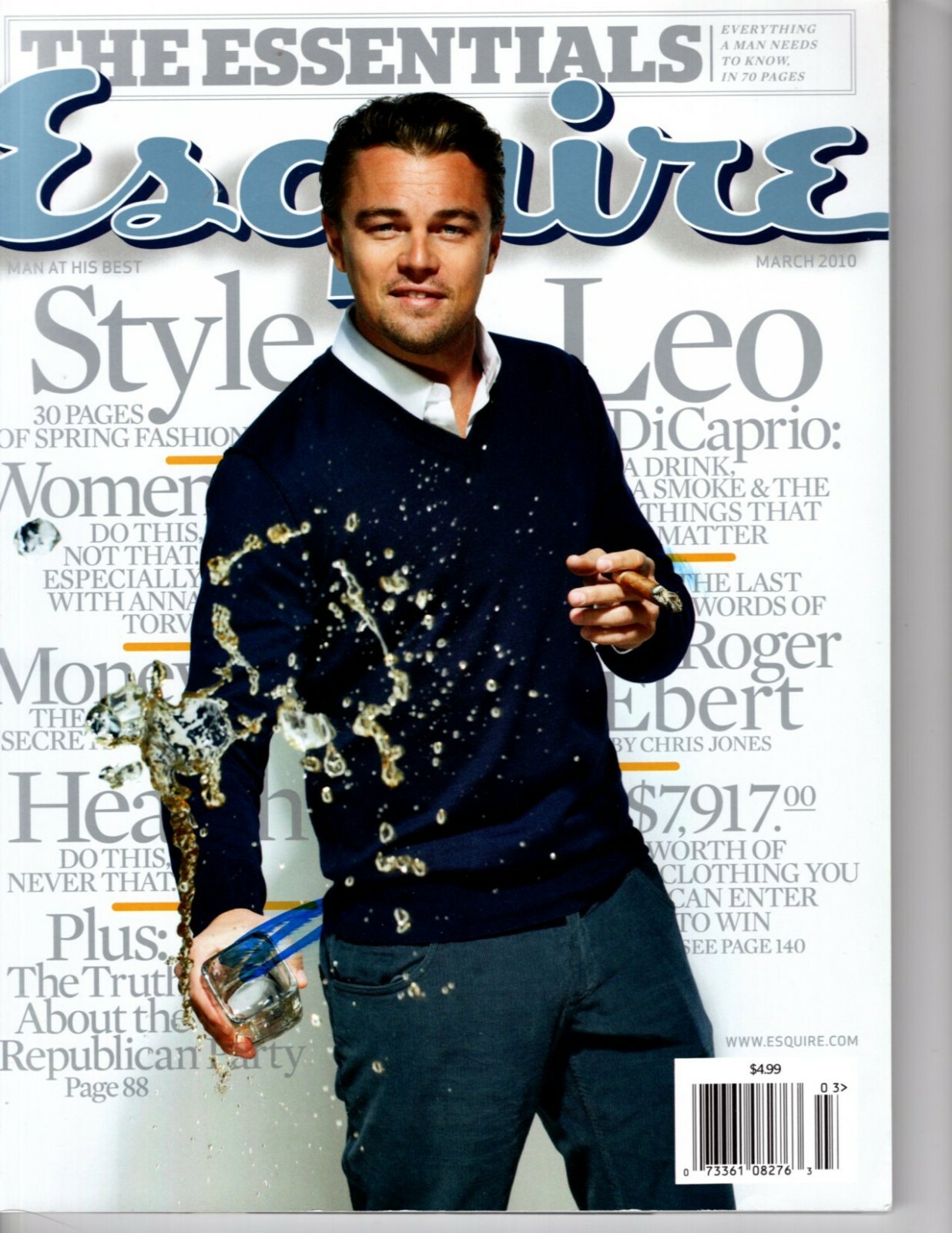 LEONARDO LEO DICAPRIO signed autographed ESQUIRE magazine Collectible Memorabilia