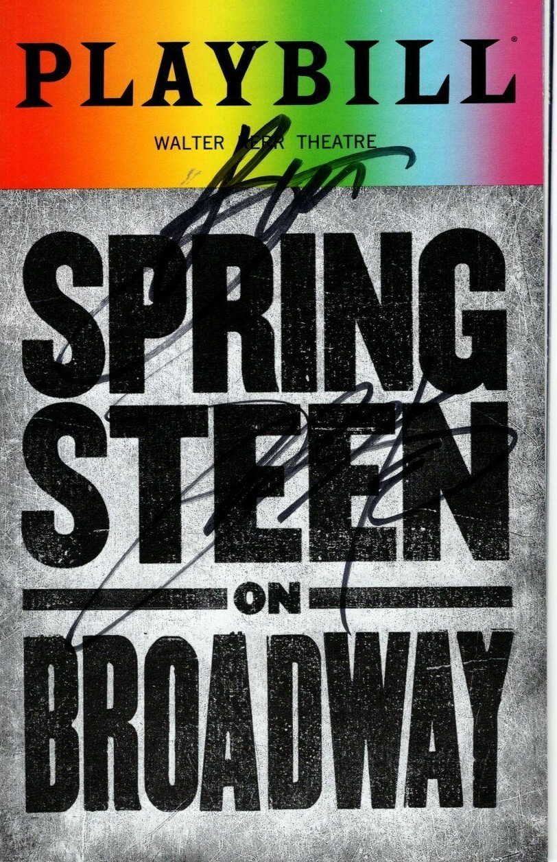 BRUCE SPRINGSTEEN signed autographed SPRINGSTEEN ON BROADWAY playbill Collectible Memorabilia