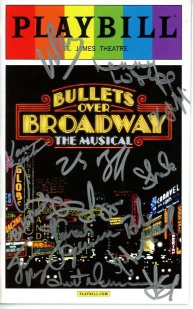 BULLETS OVER BROADWAY signed autographed CAST playbill ZACH BRAFF NICK CORDERO Collectible Memorabilia
