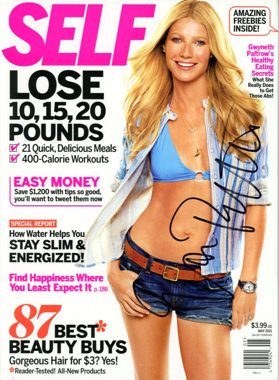 GWYNETH PALTROW signed autographed SELF magazine Collectible Memorabilia
