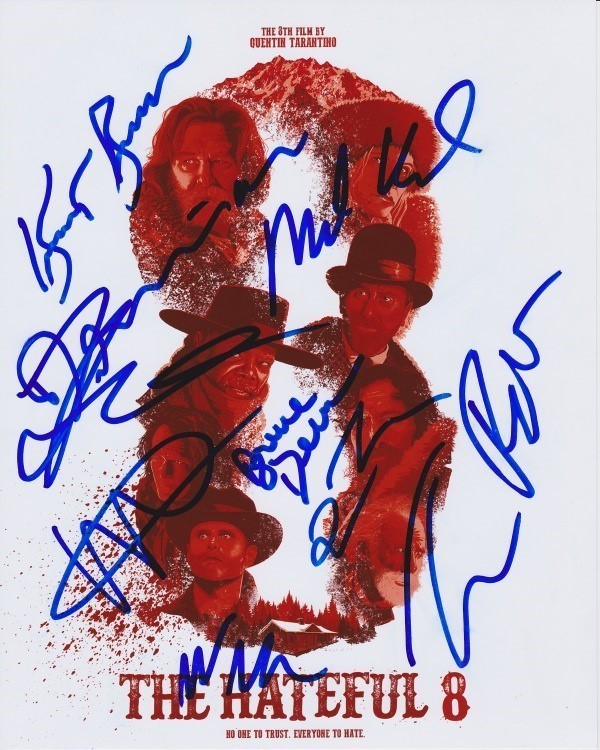 THE HATEFUL 8 signed autographed CAST photo RARE Kurt Quentin Harvey Bruce + 5 Collectible Memorabilia