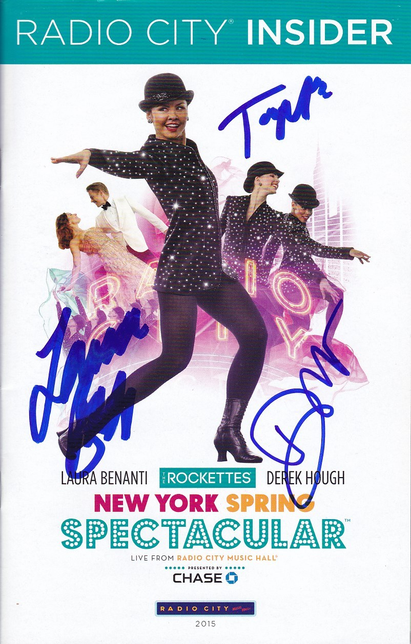 LAURA BENANTI DEREK HOUGH TAYLOR FREY signed autographed playbill Collectible Memorabilia