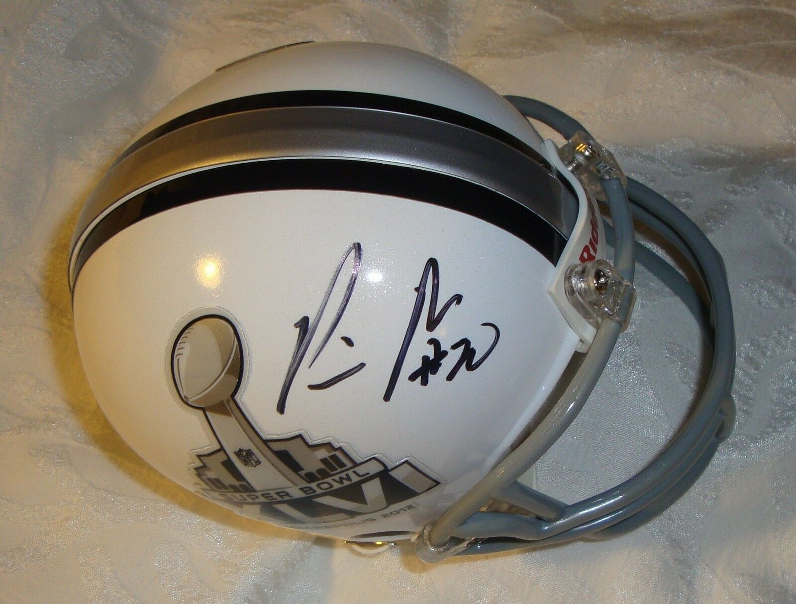 Prince Amukamara Signed Super Bowl XLVI Mini Helmet w/COA 46 Giants Patriots Collectible Memorabilia