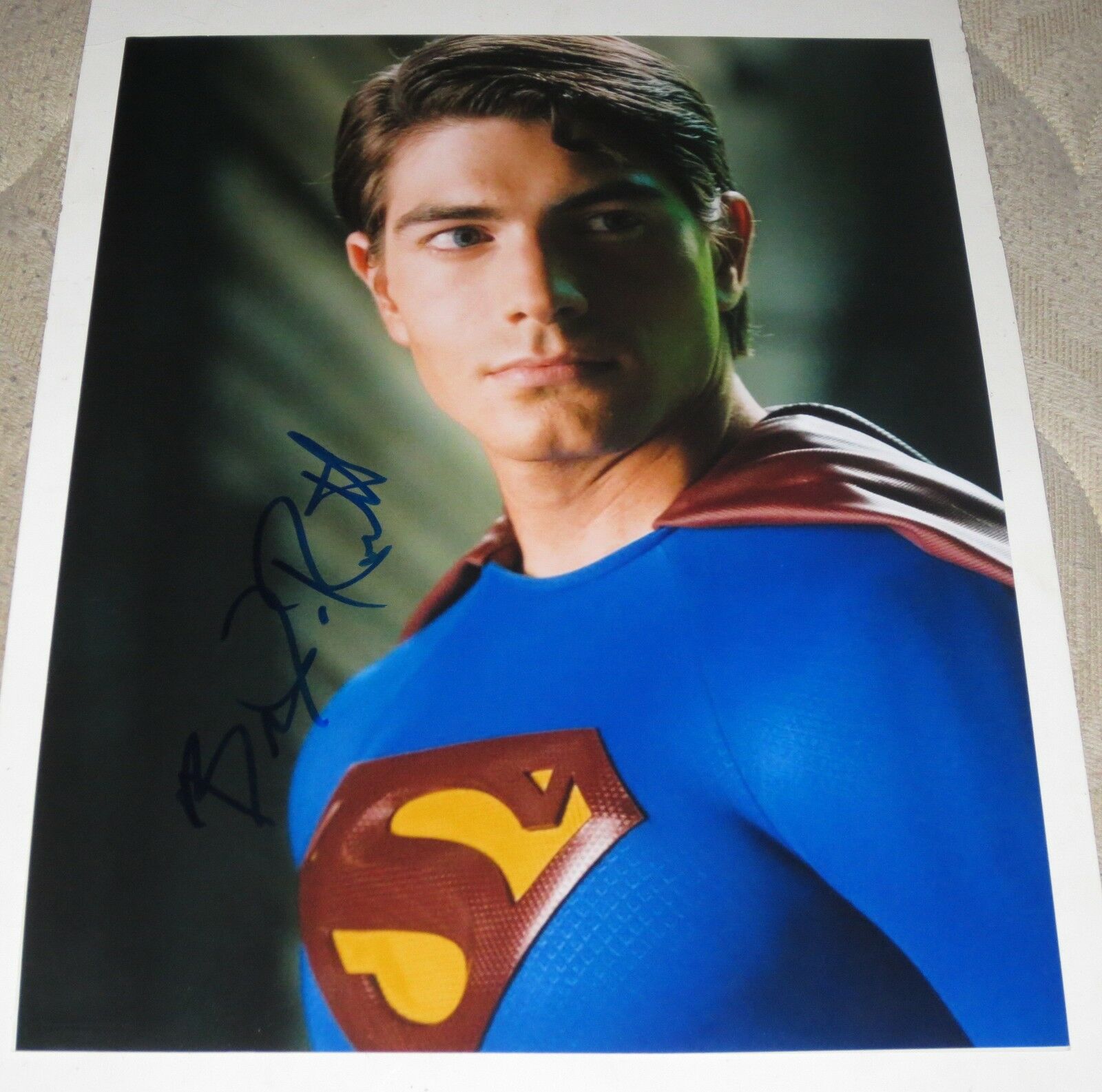 BRANDON ROUTH SUPERMAN SIGNED 11X14 PHOTO AUTOGRAPH PARTNERS HENRY ...