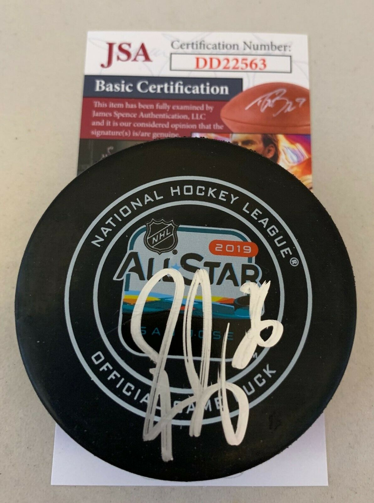 Pekka Rinne Nashville Predators signed 2019 All Star Game Puck San Jose ...