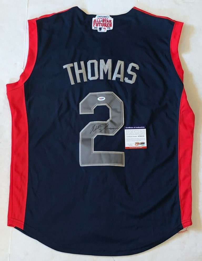 ALEK THOMAS ARIZONA DIAMONDBACKS SIGNED 2019 FUTURES GAME JERSEY PSA/DNA  COLLECTIBLE MEMORABILIA