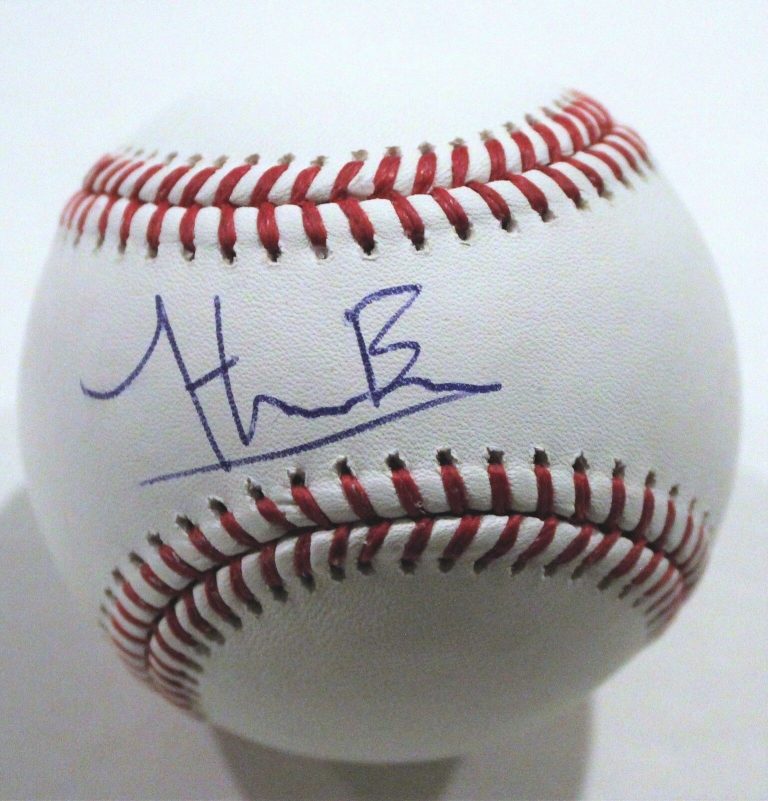 HUNTER BARCO MLB DRAFT SIGNED OFFICIAL MAJOR LEAGUE BASEBALL W/COA  COLLECTIBLE MEMORABILIA