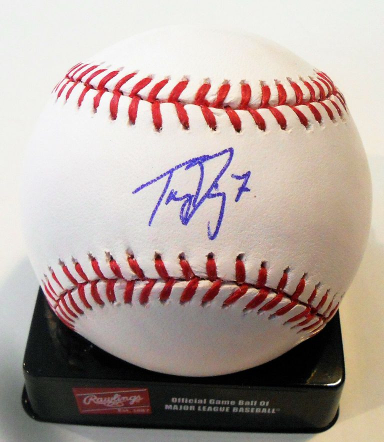 TONY DIAZ SIGNED OFFICIAL MAJOR LEAGUE BASEBALL W/COA COLORADO ROCKIES  COLLECTIBLE MEMORABILIA