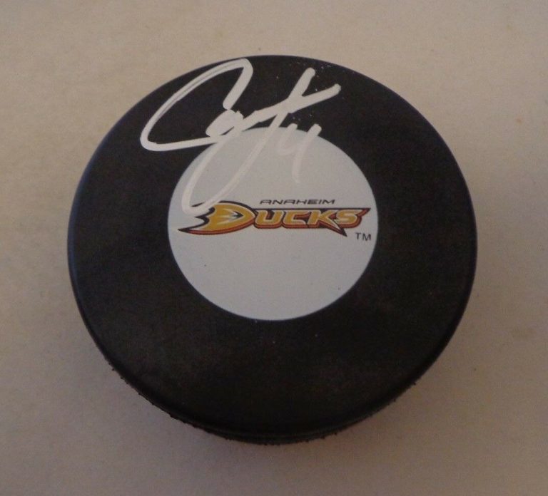 Cam Fowler Anaheim Ducks signed deals hockey puck