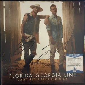 FLORIDA GEORGIA LINE SIGNED NEW ALBUM CAN’T SAY I AIN’T COUNTRY W/BECKETT COA #1  COLLECTIBLE MEMORABILIA