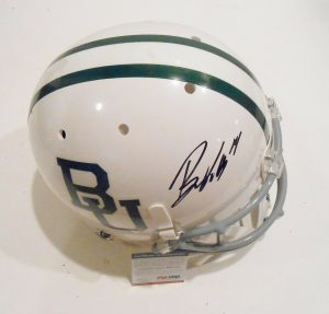 BRYCE PETTY SIGNED BAYLOR BEARS FULL SIZE HELMET W/PSA DNA #1  COLLECTIBLE MEMORABILIA