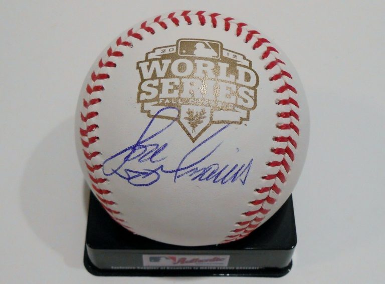 JOSE MIJARES SIGNED 2012 WORLD SERIES BASEBALL W/COA S. F. GIANTS TIGERS  COLLECTIBLE MEMORABILIA