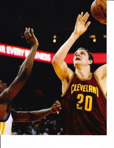 CLEVELAND CAVALIERS TIMOFEY MOZGOV SIGNED HOOK SHOT 8X10  COLLECTIBLE MEMORABILIA