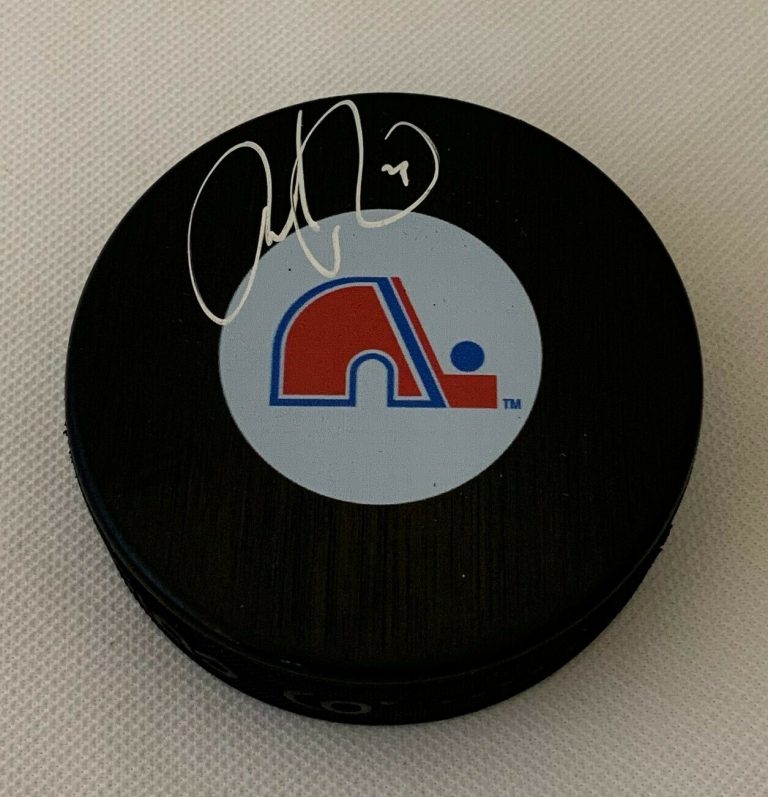 ROBERT PICARD SIGNED QUEBEC NORDIQUES PUCK AUTOGRAPHED  COLLECTIBLE MEMORABILIA