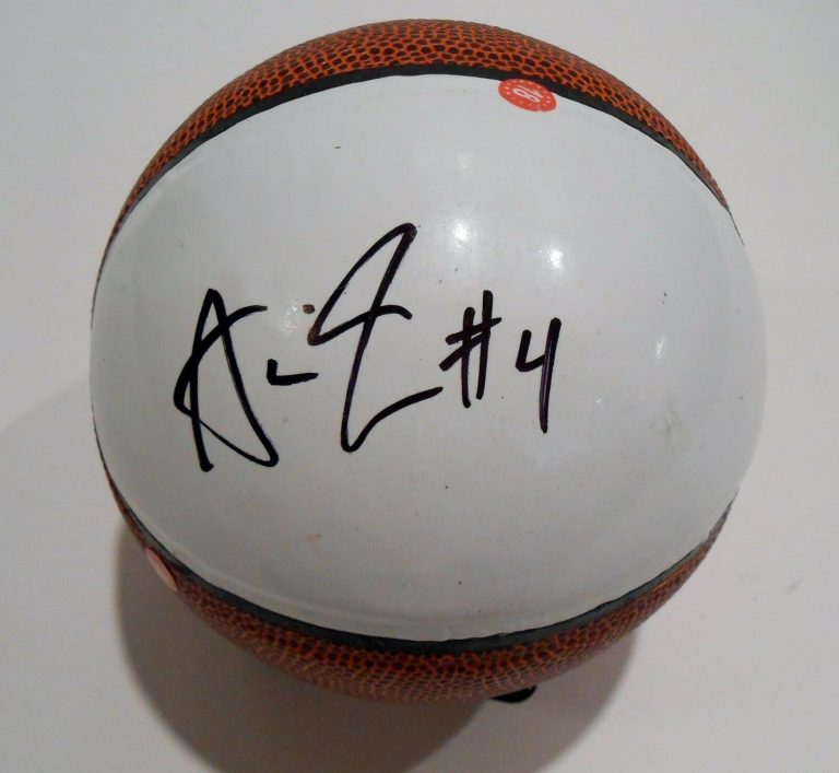ADONIS THOMAS SIGNED MINI WHITE PANEL BASKETBALL W/COA 2013 NBA DRAFT #1  COLLECTIBLE MEMORABILIA