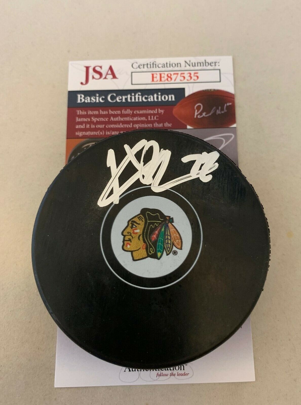 Kirby Dach signed Chicago Blackhawks Puck autographed Hawks JSA ...