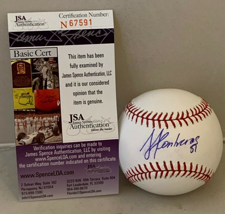 JOSE CONTRERAS CHICAGO WHITE SOX SIGNED OFFICIAL MLB BASEBALL BALL 2005 WS JSA  COLLECTIBLE MEMORABILIA