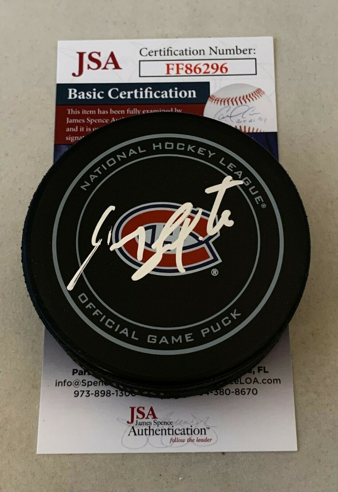 Guy Lapointe signed Montreal Canadiens Official Game Puck autographed ...