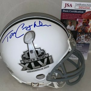 Tom Coughlin New York Giants signed Super Bowl XLVI mini helmet JSA Collectible Memorabilia