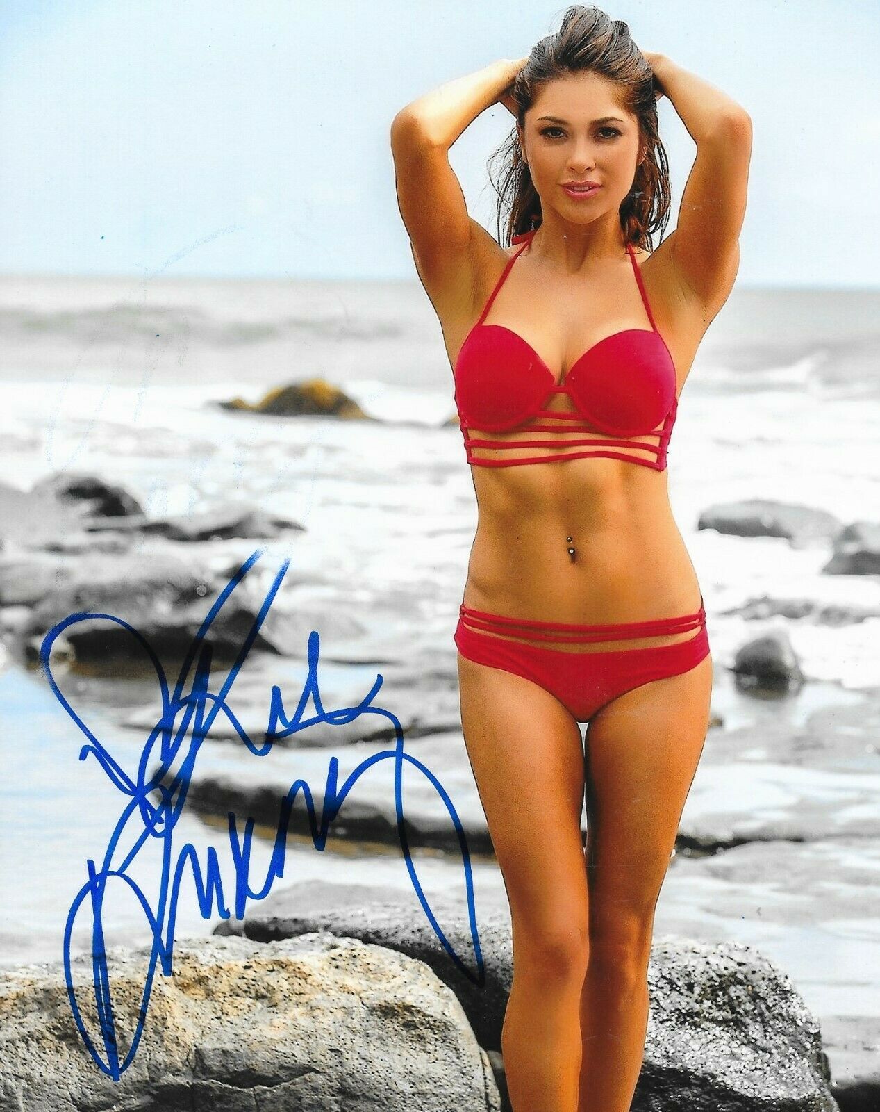 Arianny Celeste UFC Octagon Girl signed 8x10 photo autographed Playboy