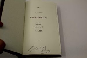 NEIL YOUNG SIGNED AUTOGRAPH “WAGING HEAVY PEACE” BOOK – VERY RARE DELUXE EDITION  COLLECTIBLE MEMORABILIA