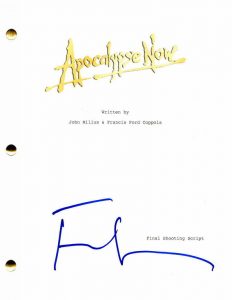 FRANCIS FORD COPPOLA SIGNED AUTOGRAPH APOCALYPSE NOW FULL MOVIE SCRIPT – RARE!  COLLECTIBLE MEMORABILIA