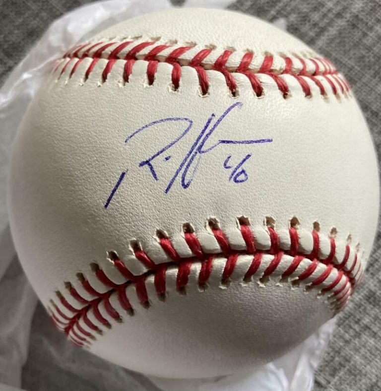 RICH HARDEN SIGNED AUTOGRAPH OFFICIAL OMLB BASEBALL – VERY RARE ATHLETICS COA  COLLECTIBLE MEMORABILIA