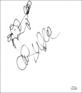 CHRIS WEDGE “ICE AGE” DIRECTOR AUTOGRAPH SIGNED ‘SCRAT’ 8.5×11 SKETCH ACOA  COLLECTIBLE MEMORABILIA