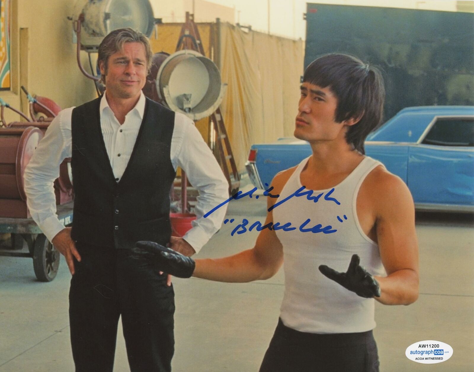 Once Upon A Time in Hollywood Bruce Lee Autograph 8x10 Photo Mike Moh