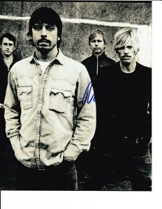 FOO FIGHTERS NATE MENDEL SIGNED GROUP 8X10  COLLECTIBLE MEMORABILIA