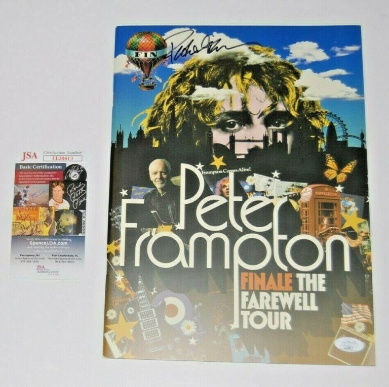 PETER FRAMPTON SIGNED (FINALE THE FAREWELL TOUR) PROGRAM JSA AUTHENTICATED  COLLECTIBLE MEMORABILIA