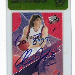 ZAGS ADAM MORRISON signed autographed 2006-07 PRESS PASS ROOKIE CARD RC BECKETT Collectible Memorabilia