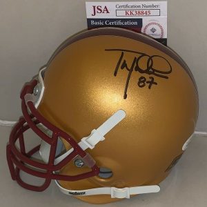 Tom Waddle Bears signed Boston College Eagles mini helmet autographed JSA Collectible Memorabilia