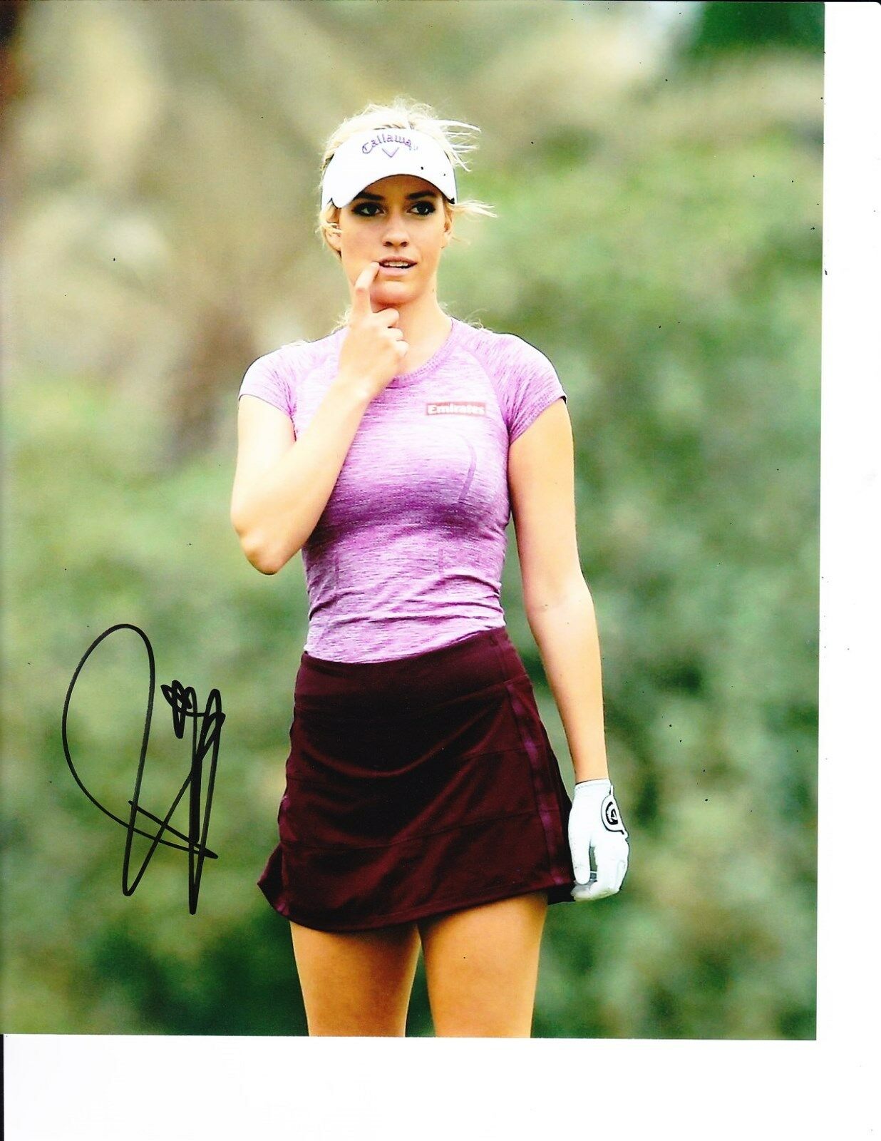 LPGA PAIGE SPIRANAC SIGNED ON THE COURSE 8X10 Collectible Memorabilia ...