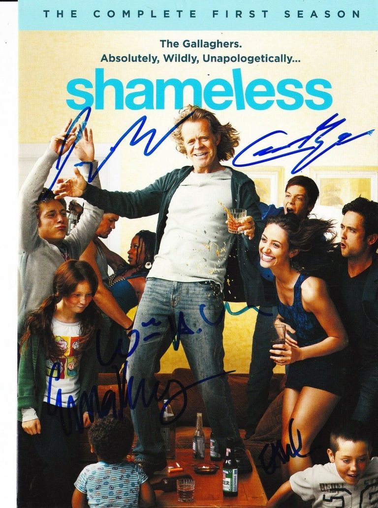SHAMELESS CAST SIGNED SEASON ONE PICTURE  COLLECTIBLE MEMORABILIA