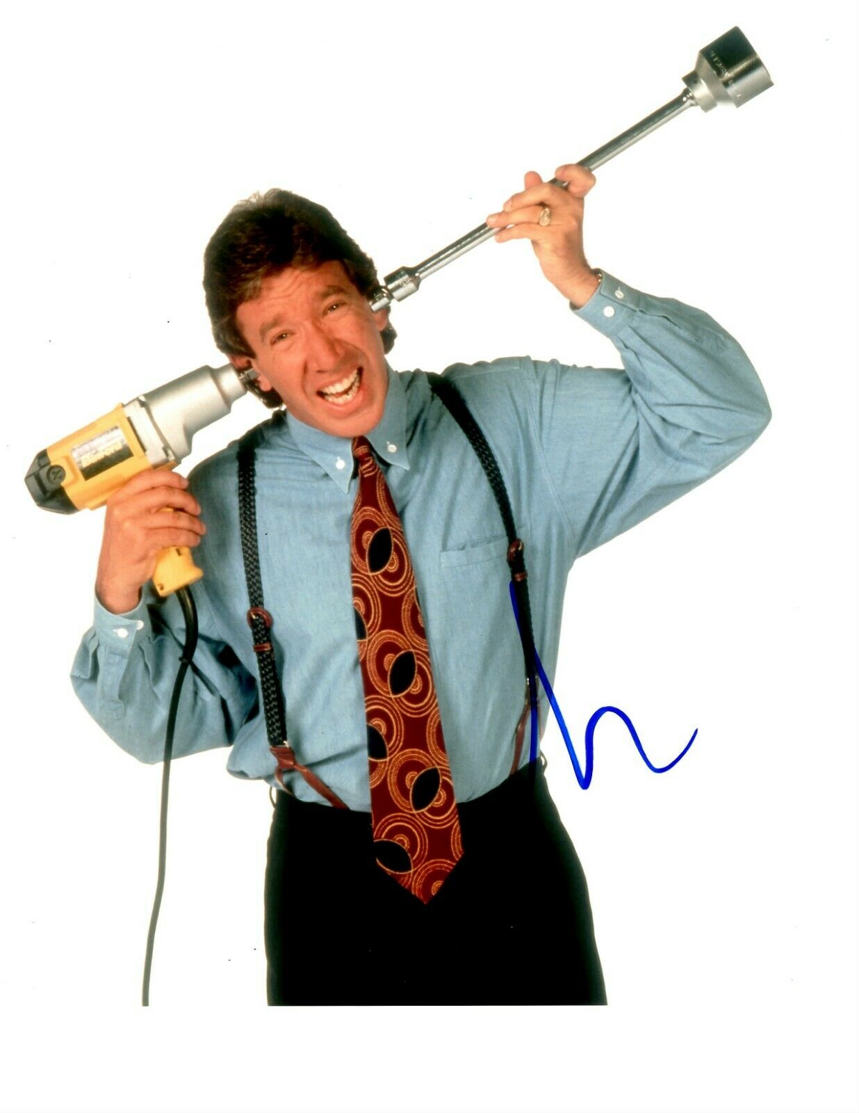 TIM ALLEN SIGNED HOME IMPROVEMENT BINFORD 8X10 Collectible Memorabilia